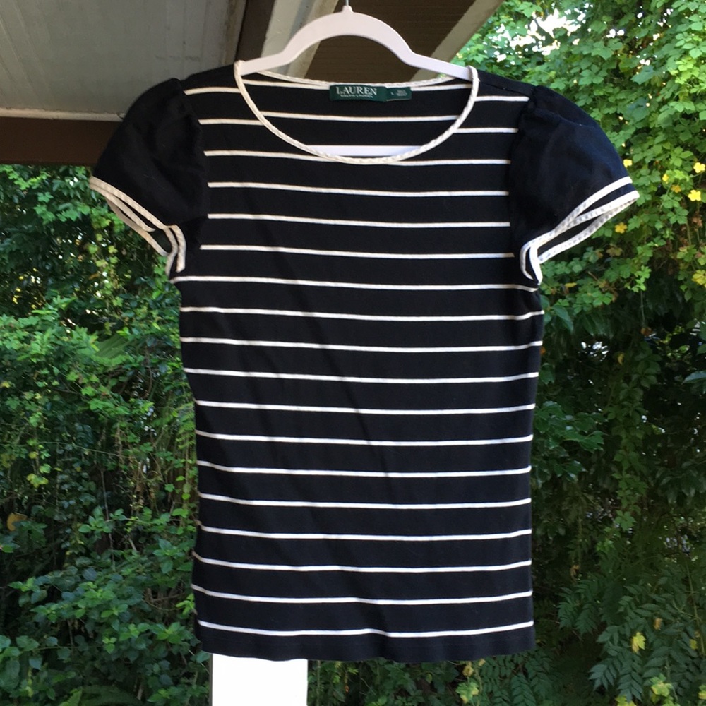 Ralph Lauren black and white shirt